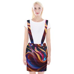 Waves Splash Liquid Paint Wall Braces Suspender Skirt by Jancukart