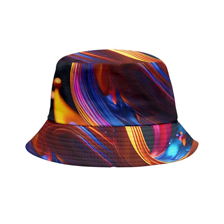 Waves Splash Liquid Paint Wall Bucket Hat