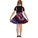 Waves Splash Liquid Paint Wall Kids  Apron Dress View4