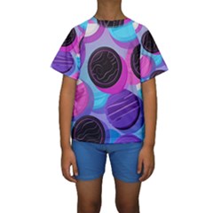 Cookies Chocolate Cookies Sweets Snacks Baked Goods Kids  Short Sleeve Swimwear