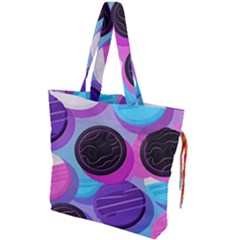 Cookies Chocolate Cookies Sweets Snacks Baked Goods Drawstring Tote Bag