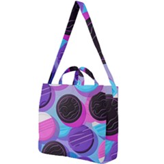 Cookies Chocolate Cookies Sweets Snacks Baked Goods Square Shoulder Tote Bag