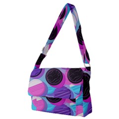 Cookies Chocolate Cookies Sweets Snacks Baked Goods Full Print Messenger Bag (m)