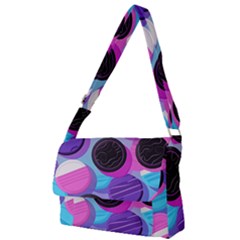 Cookies Chocolate Cookies Sweets Snacks Baked Goods Full Print Messenger Bag (l)