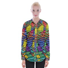 Waves Particles Vibration Atom Physics Technology Womens Long Sleeve Shirt