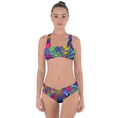 Waves Particles Vibration Atom Physics Technology Criss Cross Bikini Set