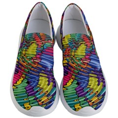 Waves Particles Vibration Atom Physics Technology Women s Lightweight Slip Ons by Jancukart