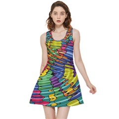 Waves Particles Vibration Atom Physics Technology Inside Out Reversible Sleeveless Dress by Jancukart