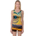 Surrealist Fantasy Dream Moon Space One Piece Boyleg Swimsuit View1