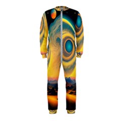 Surrealist Fantasy Dream Moon Space Onepiece Jumpsuit (kids) by Jancukart