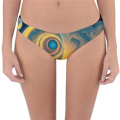 Surrealist Fantasy Dream Moon Space Reversible Hipster Bikini Bottoms