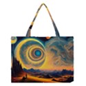 Surrealist Fantasy Dream Moon Space Medium Tote Bag View1