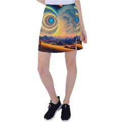 Surrealist Fantasy Dream Moon Space Tennis Skirt by Jancukart