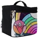 Rainbow Fun Cute Minimal Doodle Drawing Art Make Up Travel Bag (Big) View1