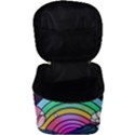 Rainbow Fun Cute Minimal Doodle Drawing Art Make Up Travel Bag (Big) View3