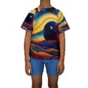 Surrealist Fantasy Dream Nature Kids  Short Sleeve Swimwear View1