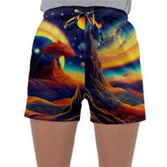 Surrealist Fantasy Dream Nature Sleepwear Shorts