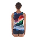 Sea Ocean Waves Rocks Sunset Artwork Sport Tank Top  View2