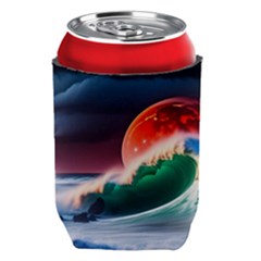 Sea Ocean Waves Rocks Sunset Artwork Can Holder