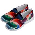 Sea Ocean Waves Rocks Sunset Artwork Women s Lightweight Slip Ons View2