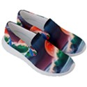 Sea Ocean Waves Rocks Sunset Artwork Women s Lightweight Slip Ons View3