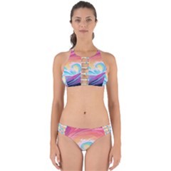 Waves Ocean Sea Tsunami Nautical 9 Perfectly Cut Out Bikini Set by Jancukart