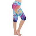 Waves Ocean Sea Tsunami Nautical 9 Lightweight Velour Cropped Yoga Leggings View3