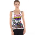 Rainbow Fun Cute Minimal Doodle Drawing Tank Top View1