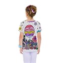 Rainbow Fun Cute Minimal Doodle Drawing Kids  One Piece Tee View2