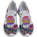 Rainbow Fun Cute Minimal Doodle Drawing Women s Lightweight Slip Ons View1