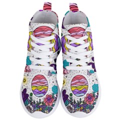 Rainbow Fun Cute Minimal Doodle Drawing Women s Lightweight High Top Sneakers