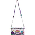 Rainbow Fun Cute Minimal Doodle Drawing Mini Crossbody Handbag View2