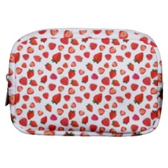 Watercolor Strawberry Make Up Pouch (small) by SychEva