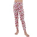 Watercolor Strawberry Kids  Lightweight Velour Leggings View1