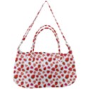 Watercolor Strawberry Removable Strap Handbag View1