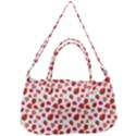 Watercolor Strawberry Removable Strap Handbag View2