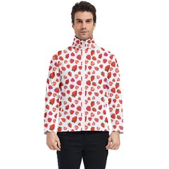 Watercolor Strawberry Men s Bomber Jacket