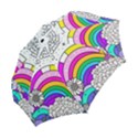 Rainbow Fun Cute Minimal Doodle Drawing 3 Folding Umbrellas View2