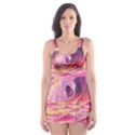 Waves Ocean Sea Tsunami Nautical 5 Skater Dress Swimsuit View1