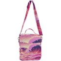 Waves Ocean Sea Tsunami Nautical 5 Crossbody Day Bag View3