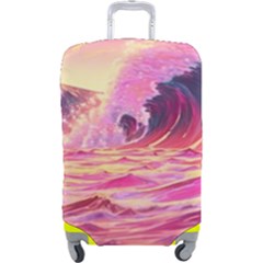 Waves Ocean Sea Tsunami Nautical 5 Luggage Cover (large)