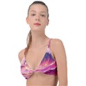 Waves Ocean Sea Tsunami Nautical 5 Knot Up Bikini Top View1