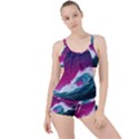 Tsunami Waves Ocean Sea Nautical Nature Water Unique Boyleg Tankini Set  View1