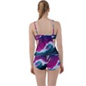 Tsunami Waves Ocean Sea Nautical Nature Water Unique Boyleg Tankini Set  View2