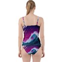 Tsunami Waves Ocean Sea Nautical Nature Water Unique Cut Out Top Tankini Set View2