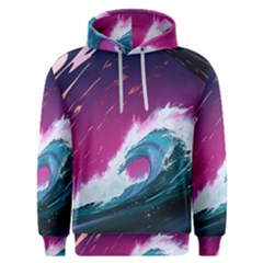 Tsunami Waves Ocean Sea Nautical Nature Water Unique Men s Overhead Hoodie by Jancukart