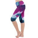 Tsunami Waves Ocean Sea Nautical Nature Water Unique Lightweight Velour Cropped Yoga Leggings View2