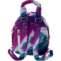 Tsunami Waves Ocean Sea Nautical Nature Water Unique Travel Backpacks View2