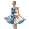 Tsunami Waves Ocean Sea Nautical Nature Water Art Skater Dress View1