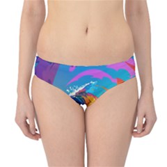 Tsunami Waves Ocean Sea Nautical Nature Water Art Hipster Bikini Bottoms by Jancukart